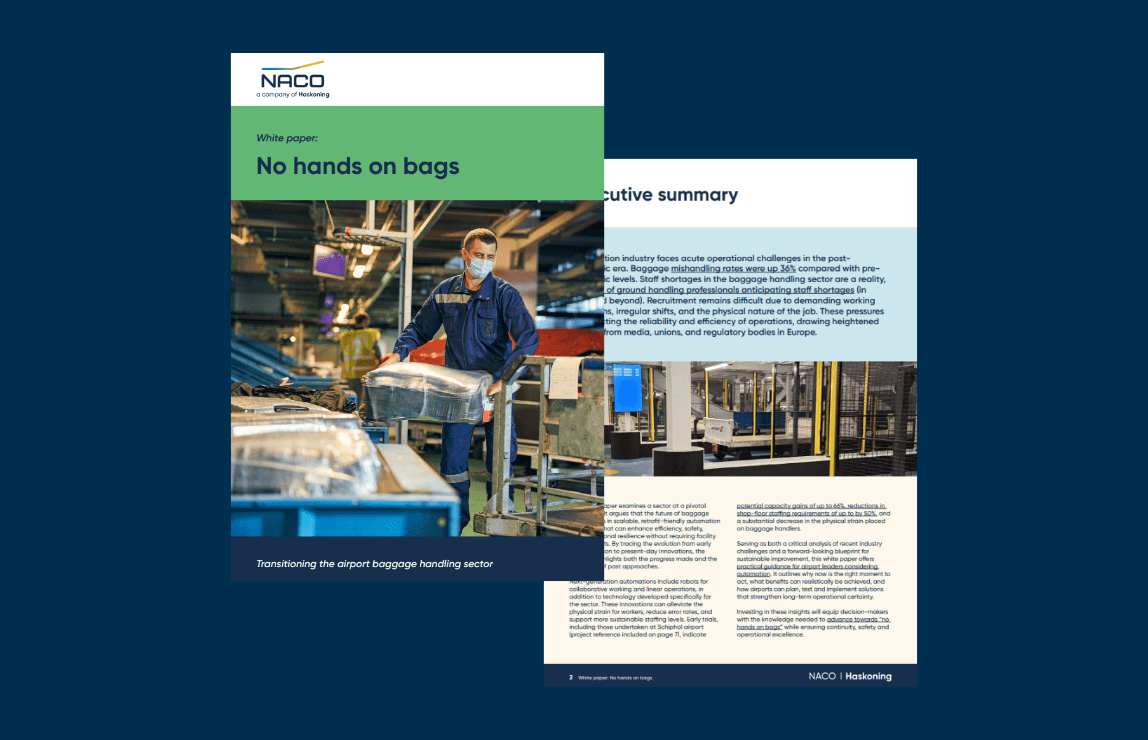 NACO No hands on bags white paper document mock up
