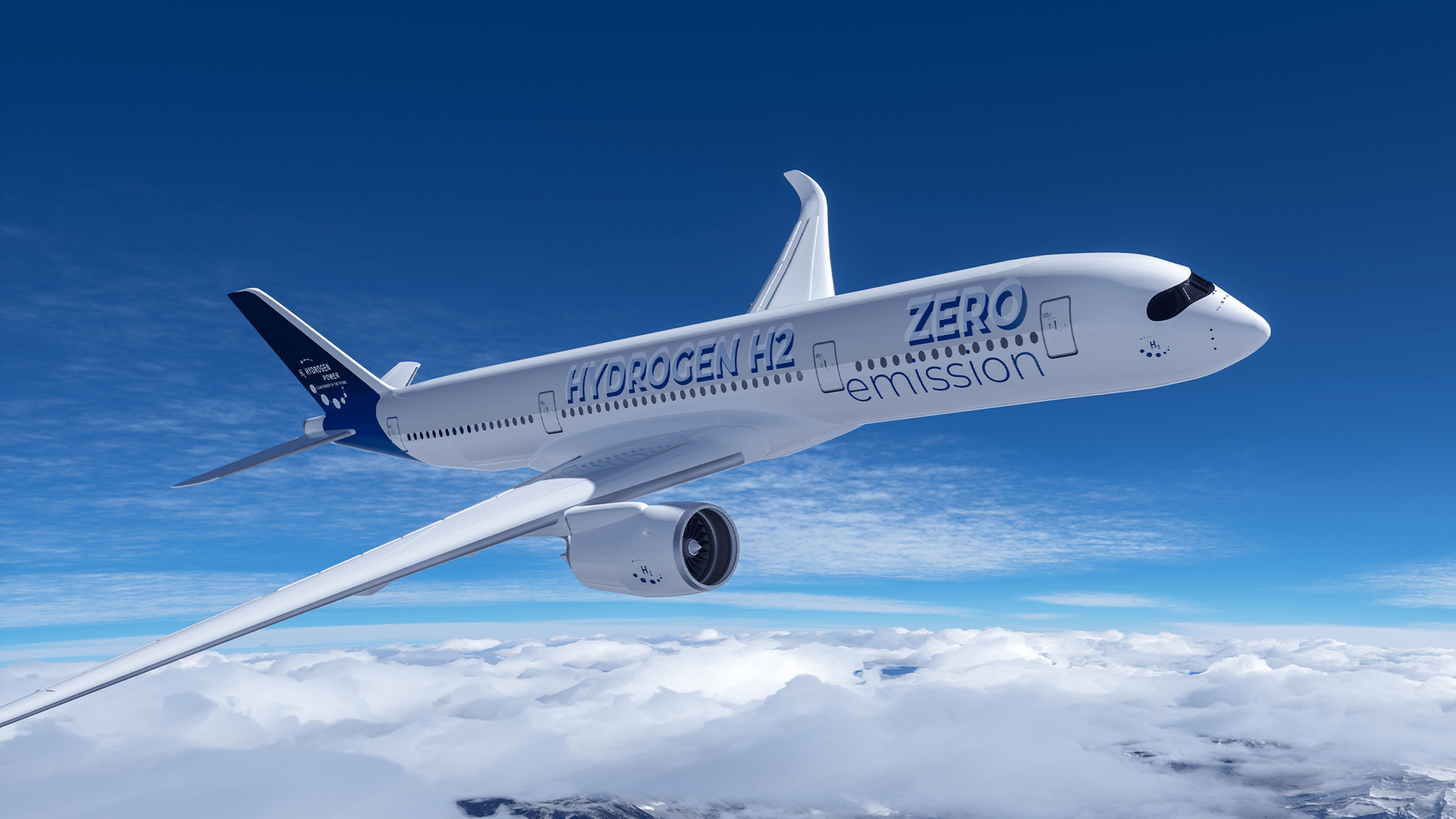Hydrogen powered airplane