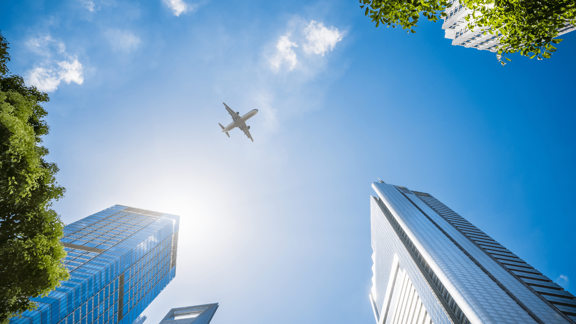 Airplane seen from ground