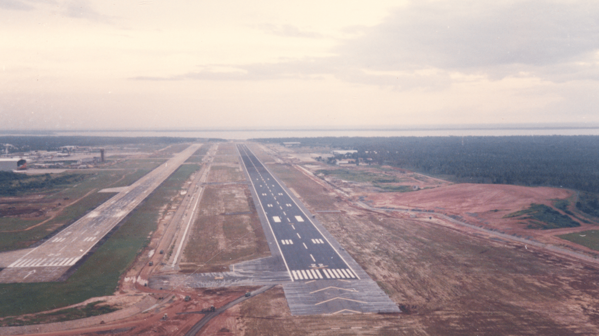 Bandaranaike International Airport from the air