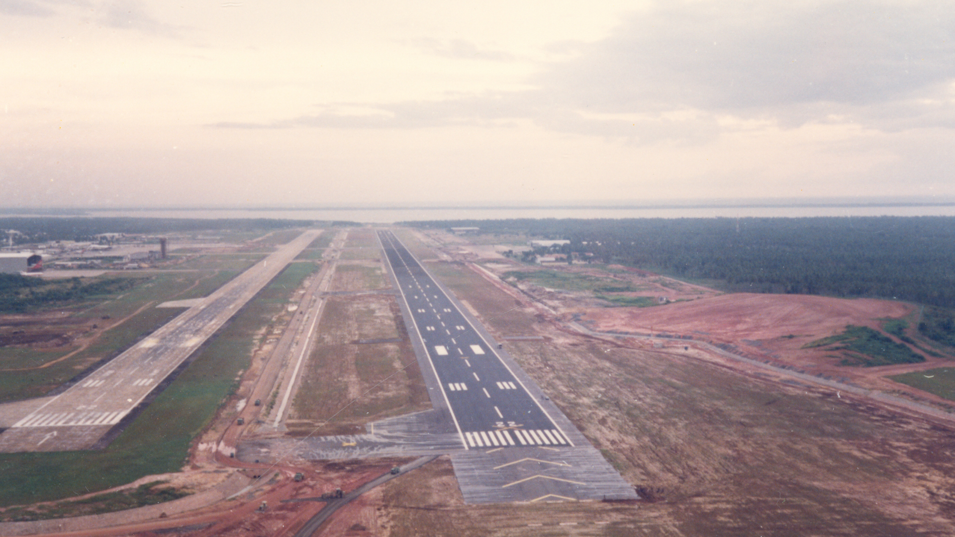 Bandaranaike International Airport from the air
