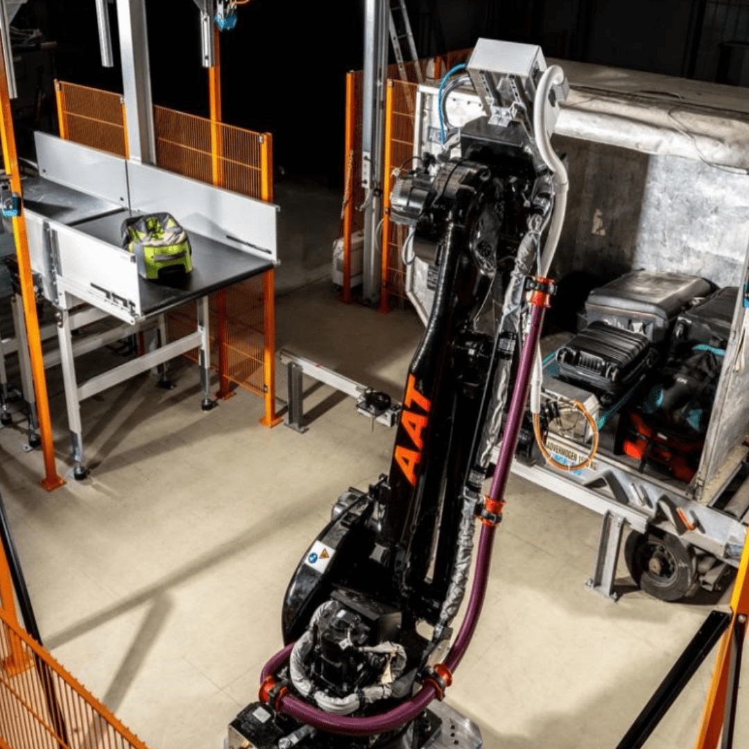 AAT and luggage in the baggage handling section