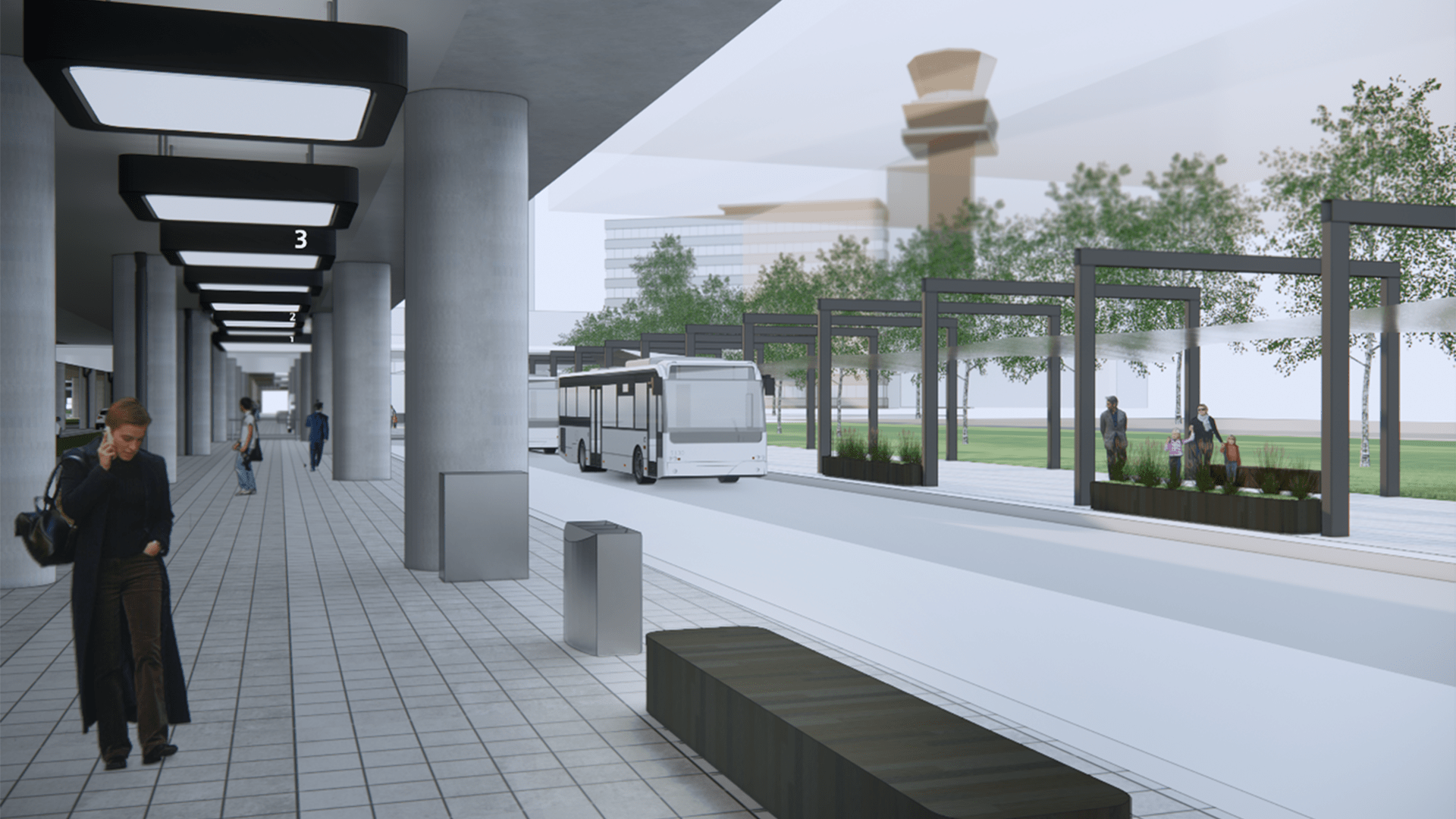 Arrival Passage Koepelstraat Amsterdam Airport Schiphol artist impression