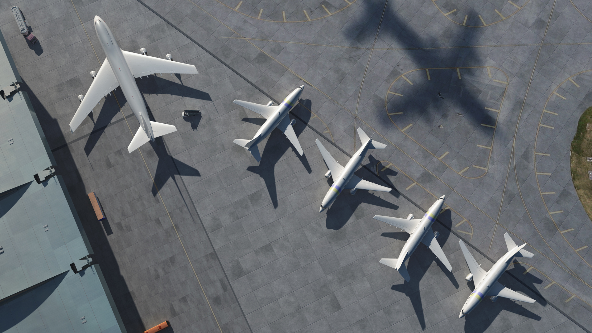 Airplanes from above